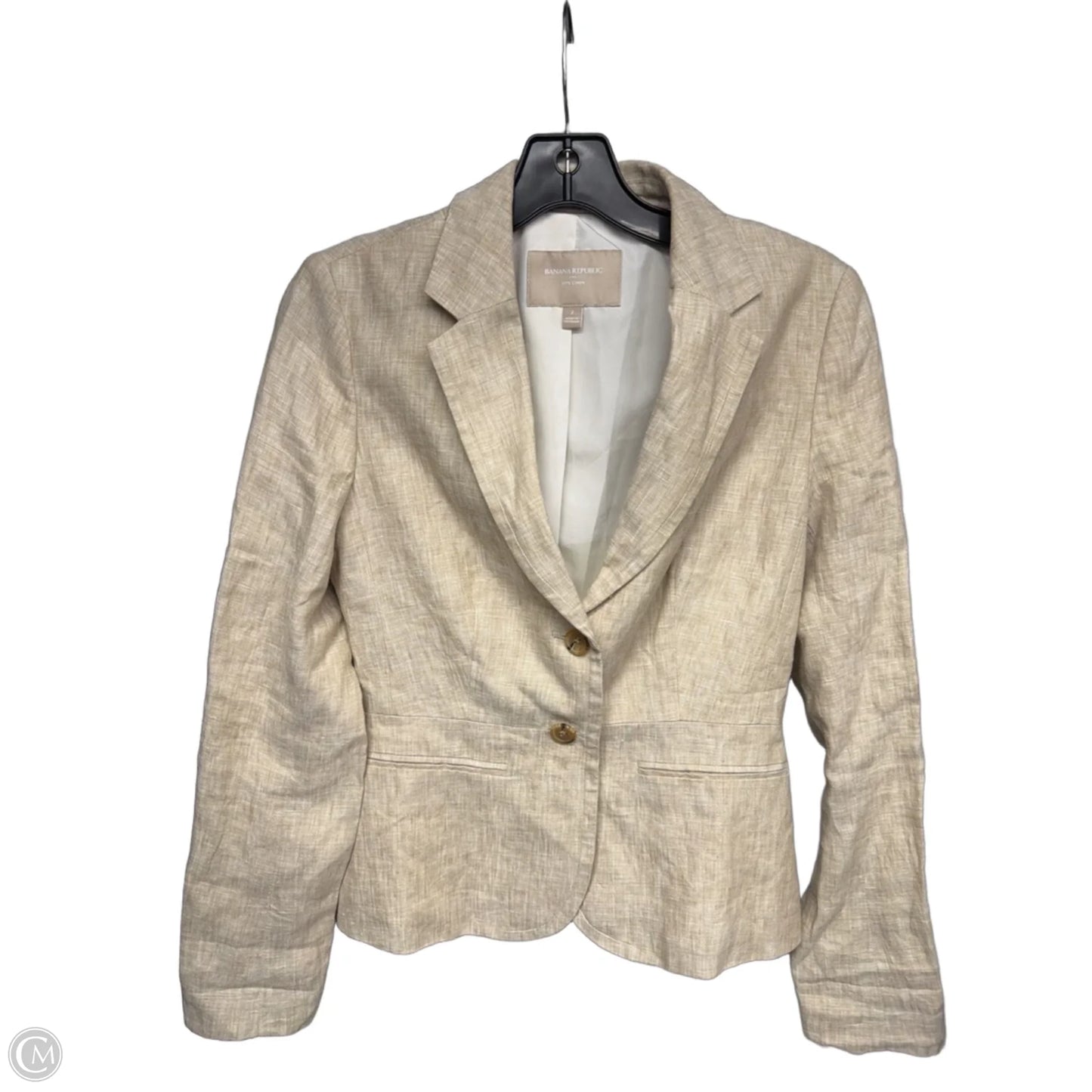 Blazer By Banana Republic In Tan, Size: 2
