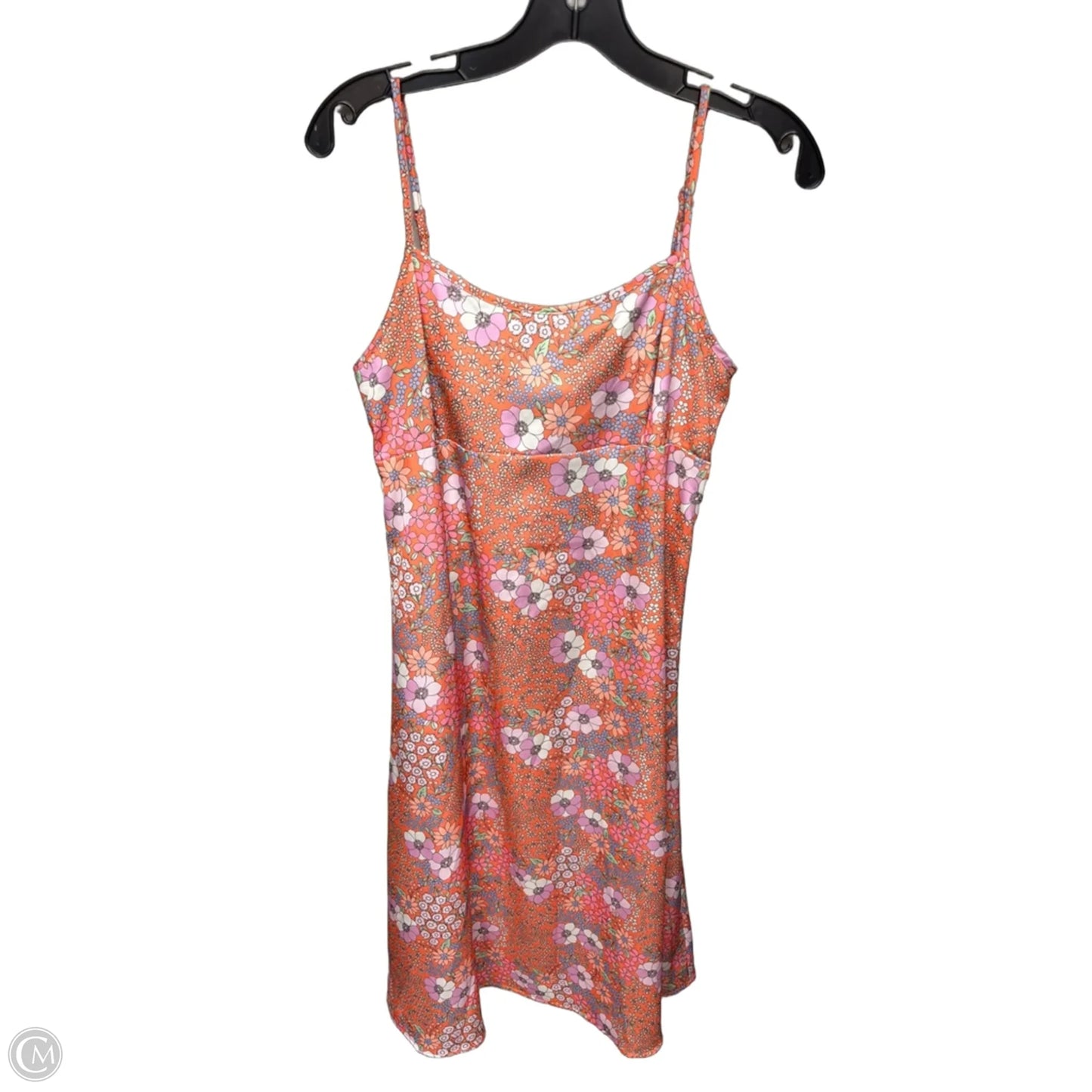 Dress Casual Midi By Originality In Orange & Pink, Size: M
