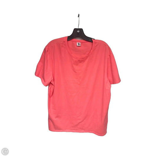 Top Short Sleeve Basic By Clothes Mentor In Coral, Size: Xxl