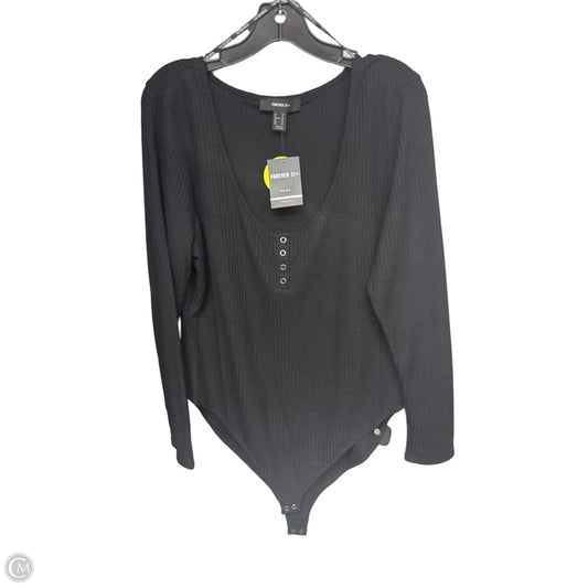 Bodysuit By Forever 21 In Black, Size: 3x