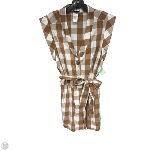 Romper By Cmb In Checkered Pattern, Size: Xl