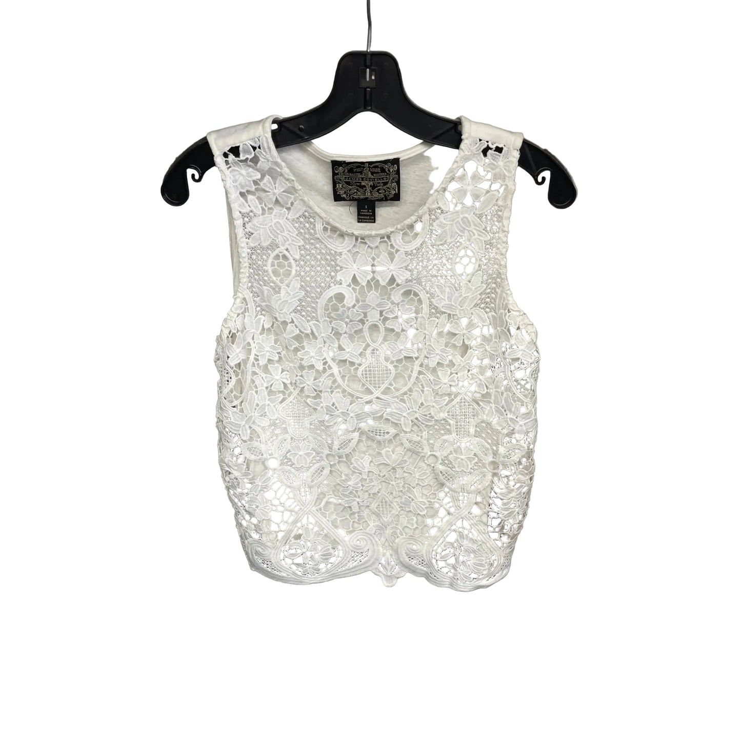 Top Sleeveless By Clothes Mentor In White, Size: S