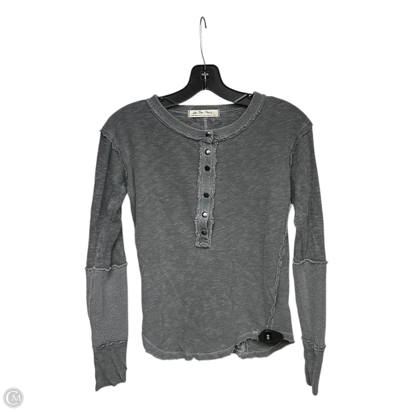 Top Long Sleeve By We The Free In Grey, Size: Xs