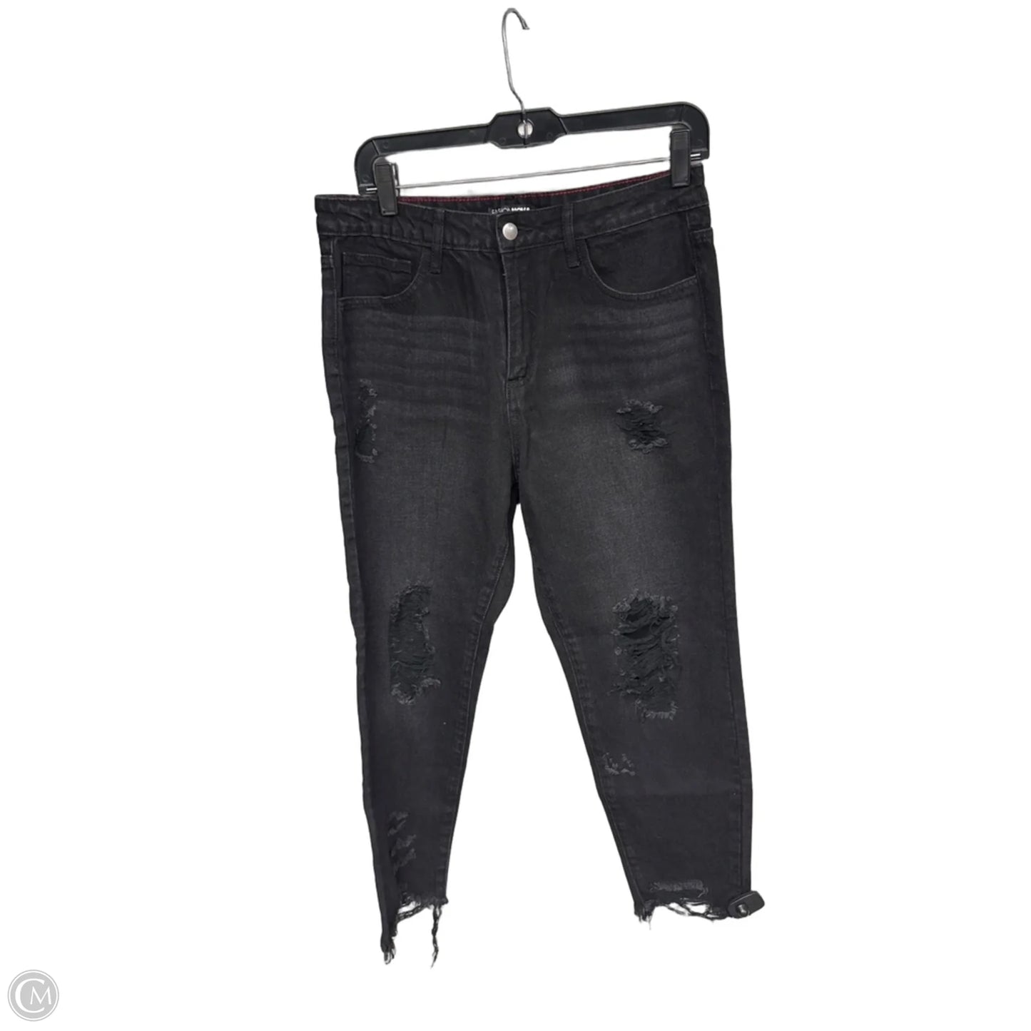Jeans Straight By Fashion Nova In Black Denim, Size: M