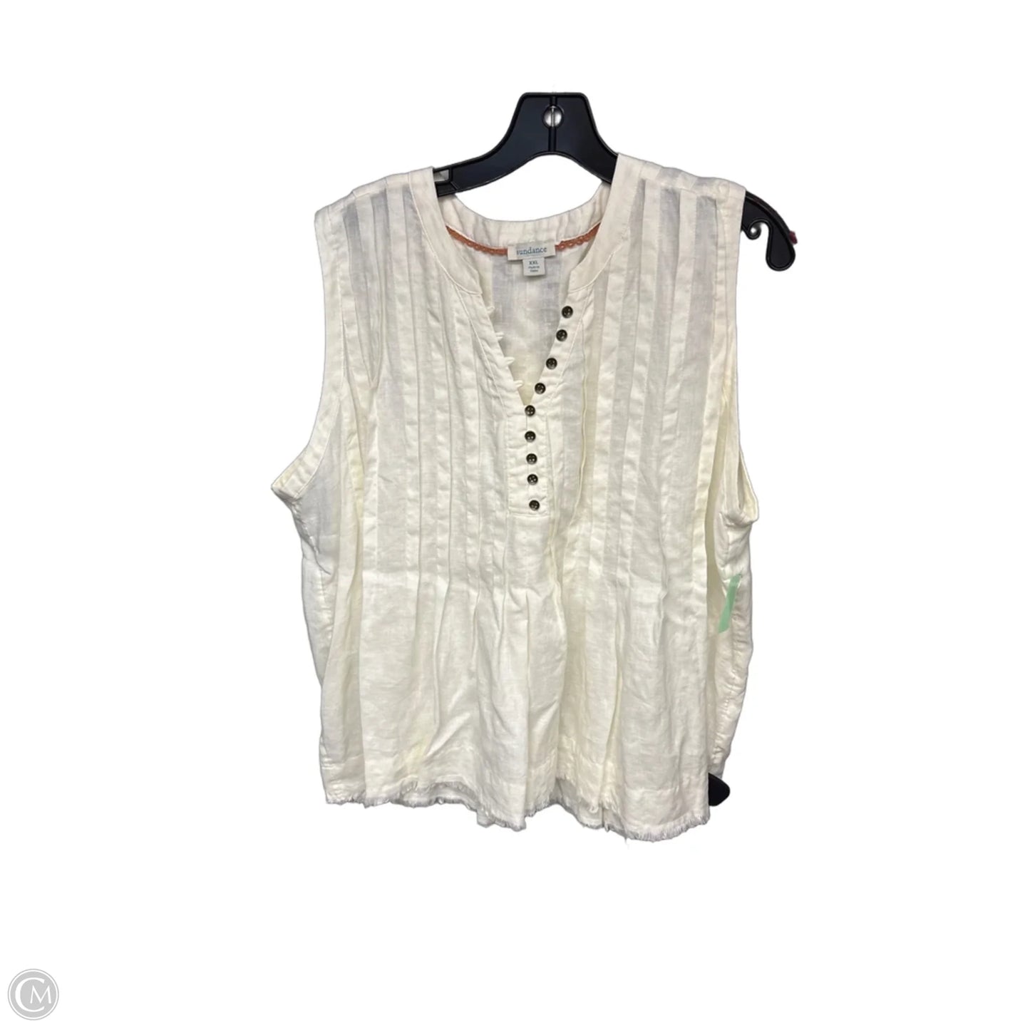Top Sleeveless By Sundance In Cream, Size: Xxl