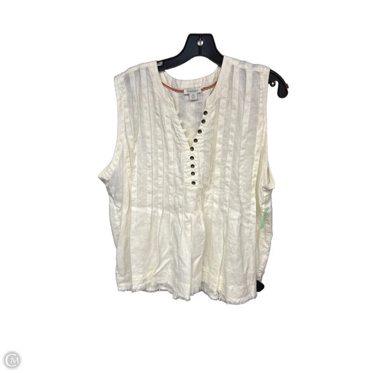 Top Sleeveless By Sundance In Cream, Size: Xxl