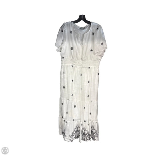 Dress Casual Maxi By Clothes Mentor In Black & White, Size: Xl