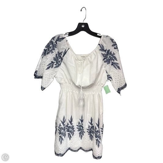 Dress Casual Maxi By Clothes Mentor In Blue & White, Size: L
