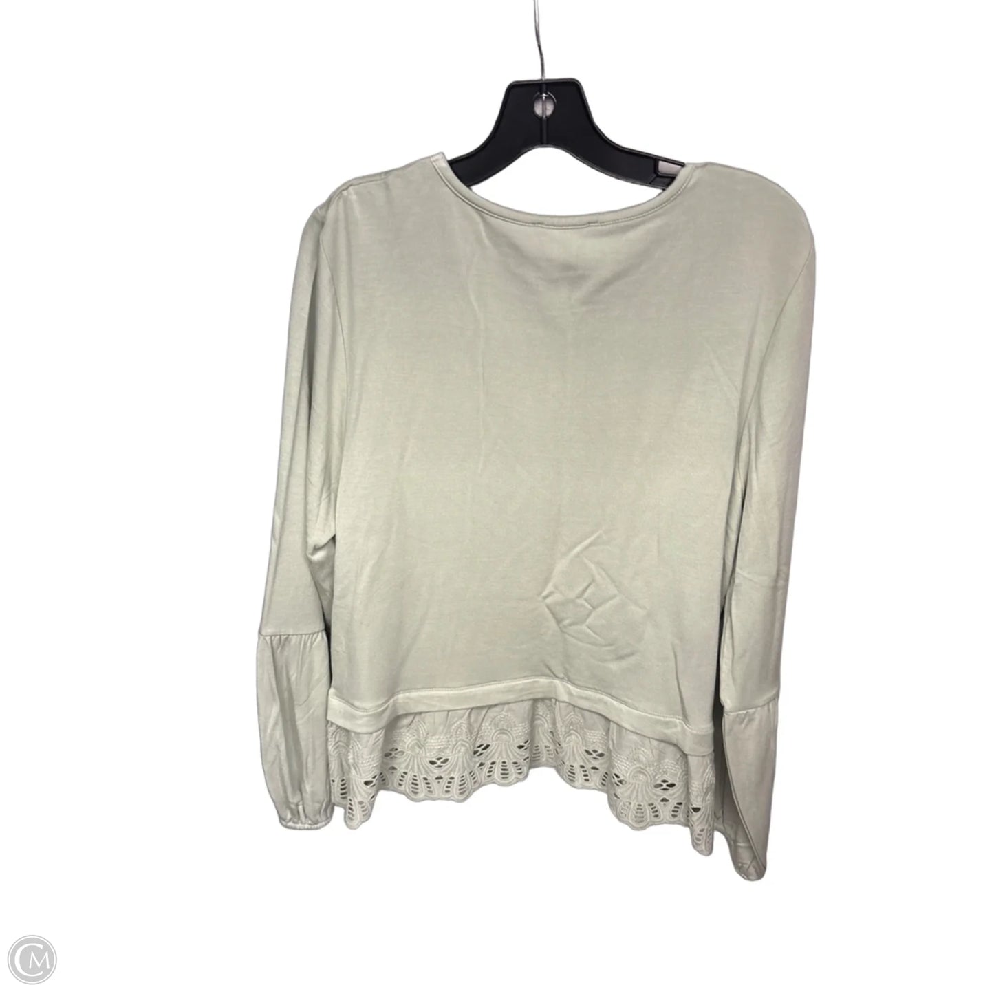 Top Long Sleeve By Cupio In Green, Size: L