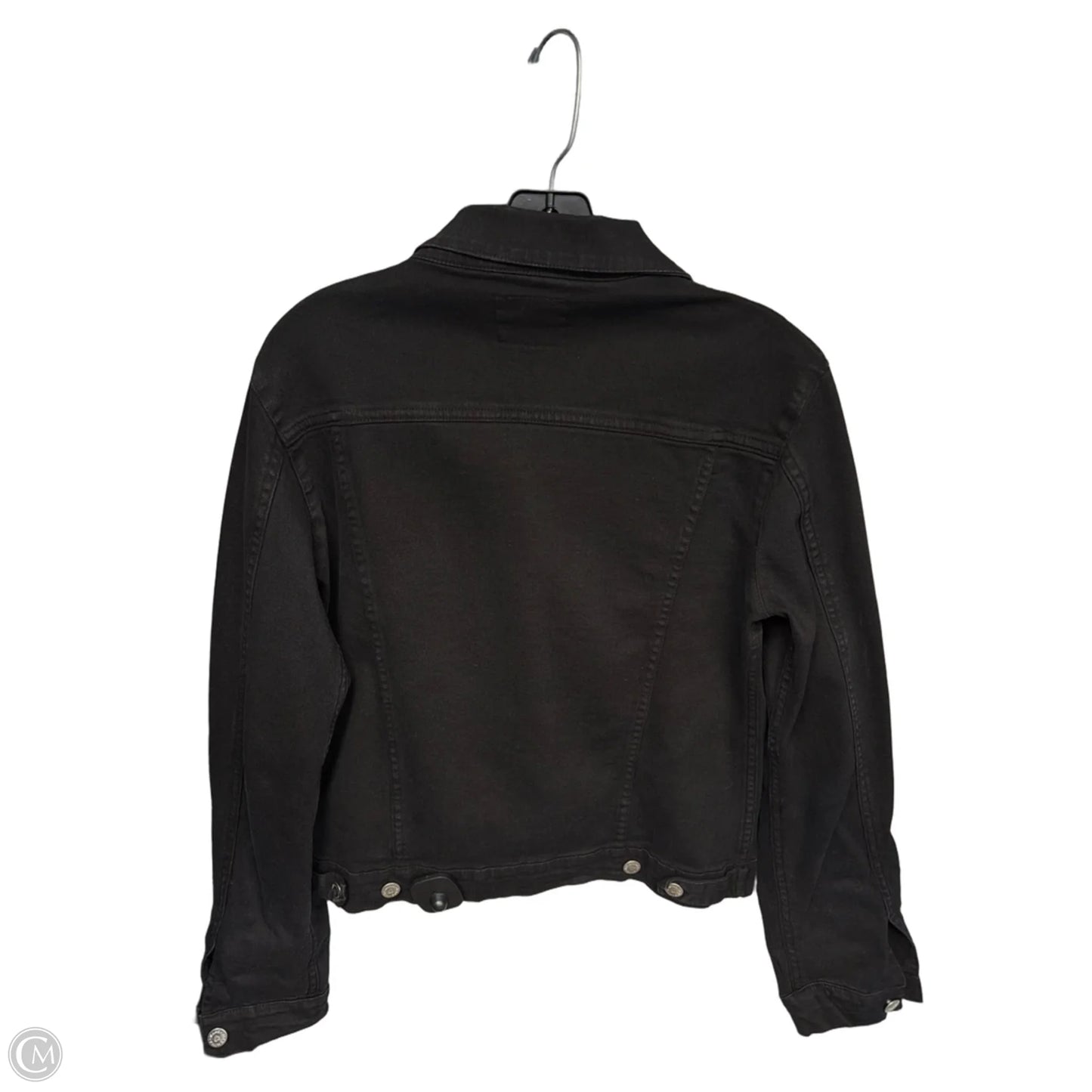 Jacket Denim By Vitamin A In Black Denim, Size: M