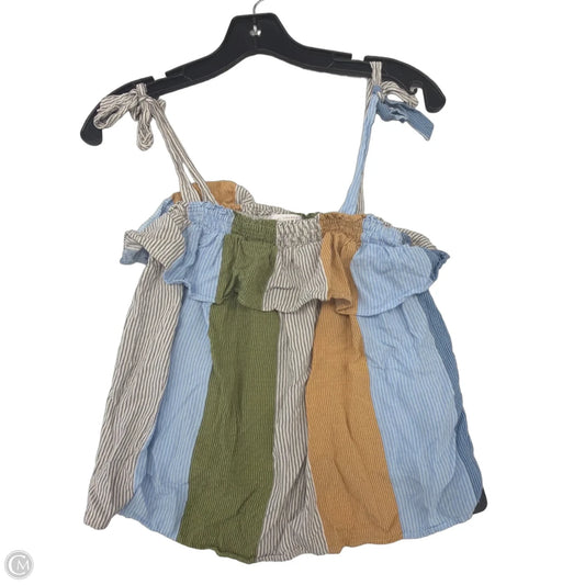Top Sleeveless By Lc Lauren Conrad In Blue & Green, Size: M
