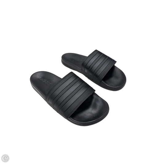 Sandals Flats By Adidas In Black, Size: 7