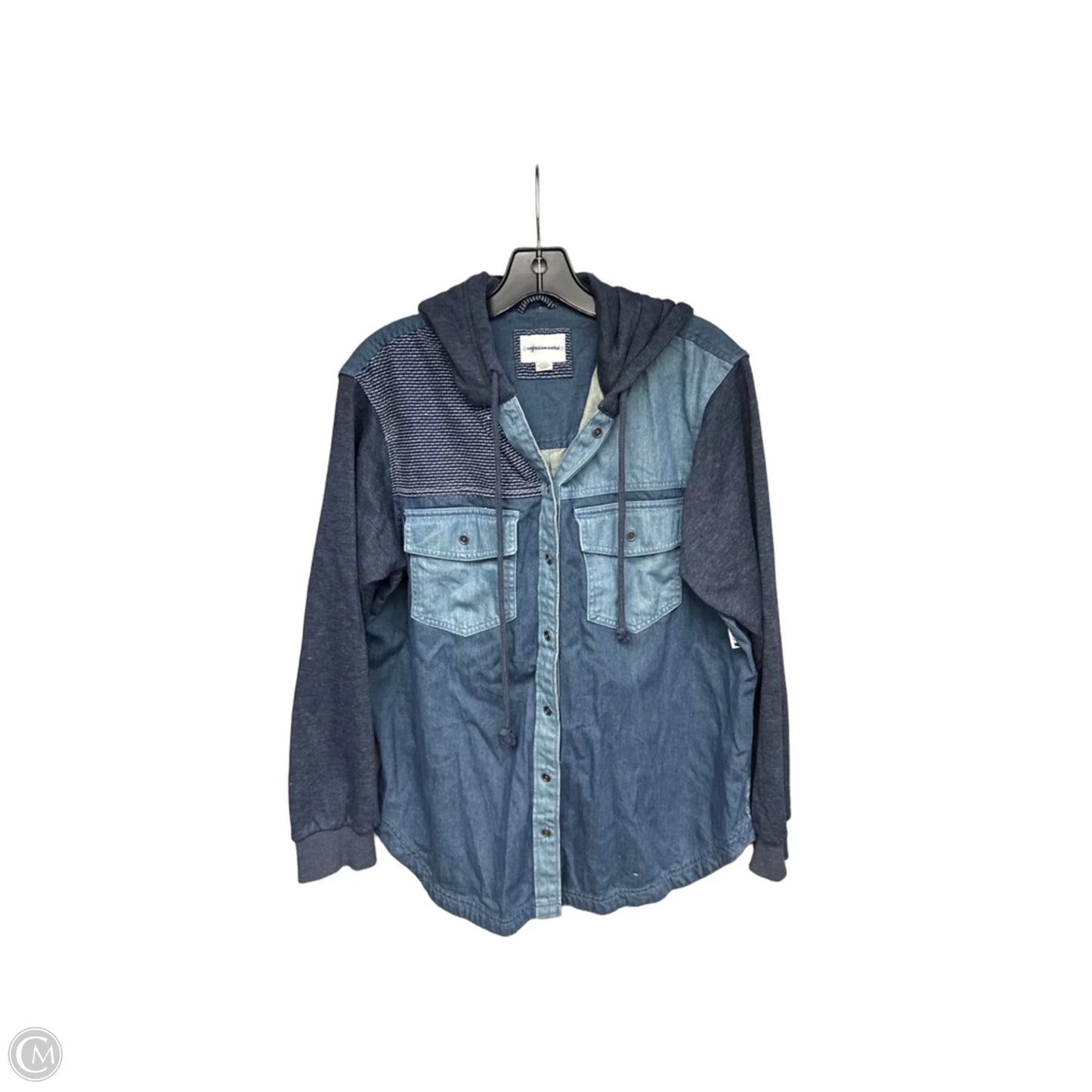 Jacket Denim By American Eagle In Blue Denim, Size: M