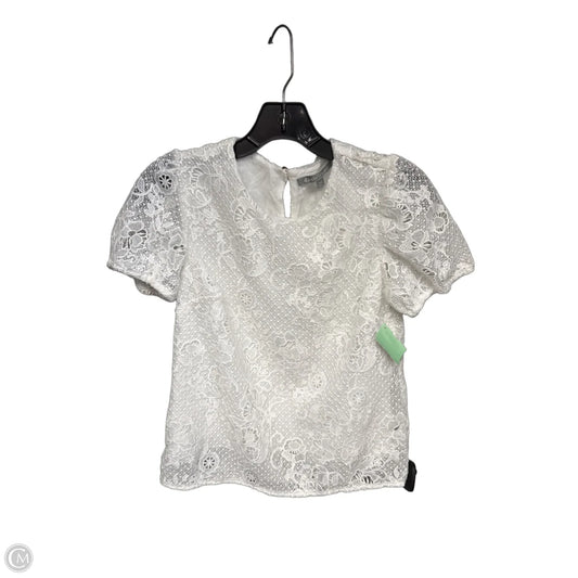 Top Short Sleeve By Daniel Rainn In White, Size: Xxs