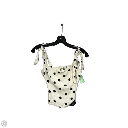 Top Sleeveless By Reformation In Polkadot Pattern, Size: 0