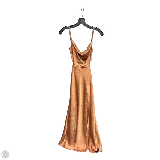 Dress Casual Maxi By Hello Molly In Bronze, Size: Xs