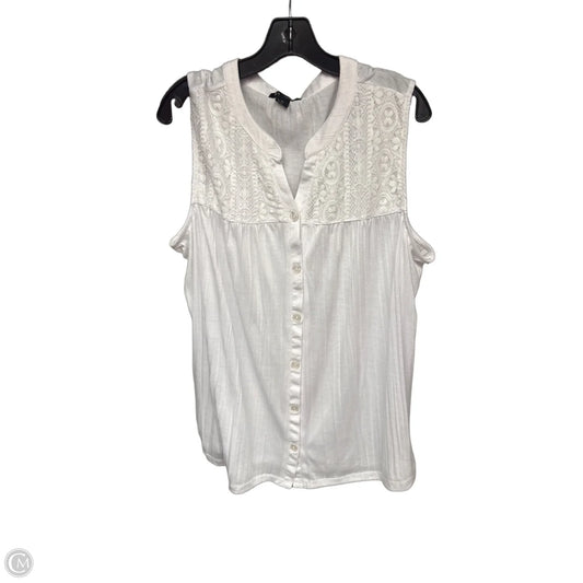 Top Sleeveless By By Design In White, Size: 2x