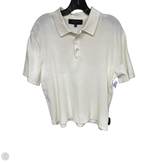 Top Short Sleeve By Rag And Bone In Cream, Size: Xl