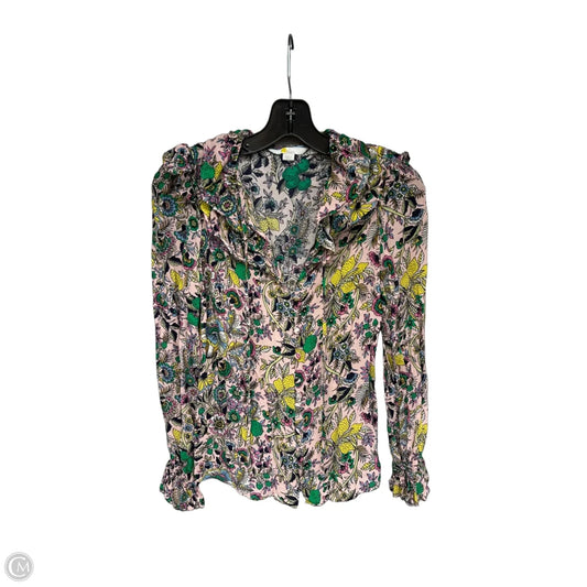 Blouse Long Sleeve By Boden In Floral Print, Size: 2