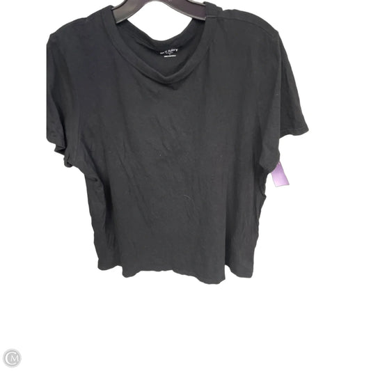 Top Short Sleeve Basic By Old Navy In Black, Size: L