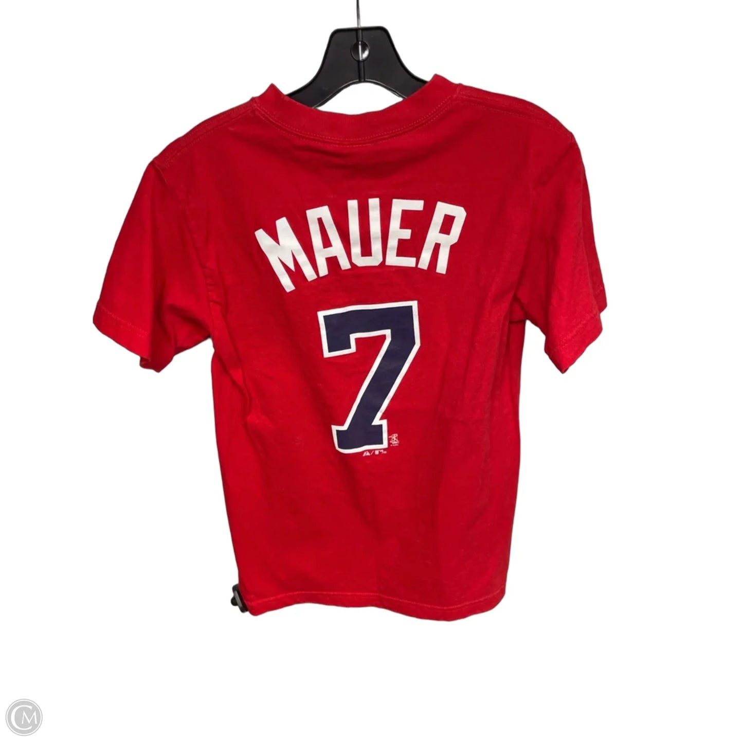 Athletic Top Short Sleeve By Majestic In Red, Size: S