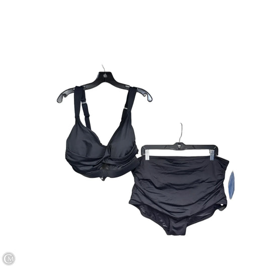 Swimsuit 2pc By Lands End In Black, Size: 1x