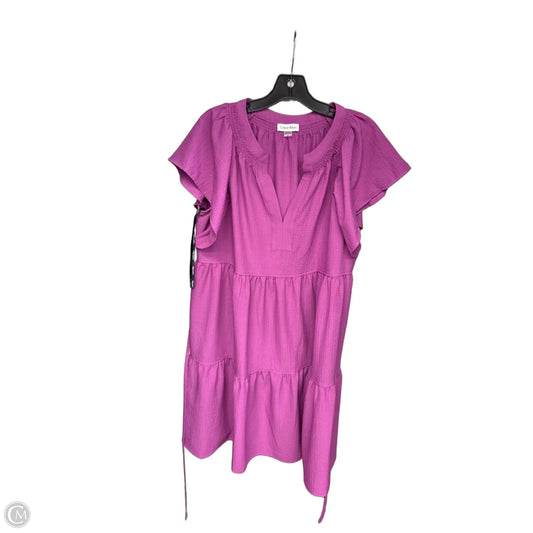 Dress Party Short By Calvin Klein In Purple, Size: 16