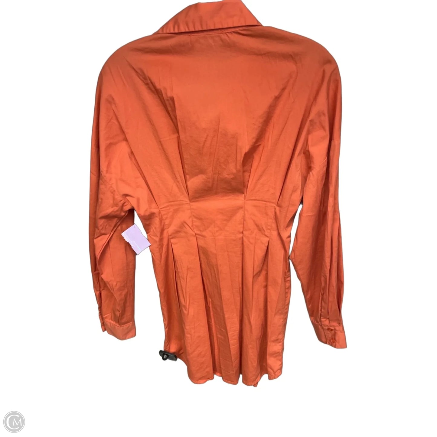 Tunic Long Sleeve By Forever 21 In Orange, Size: S