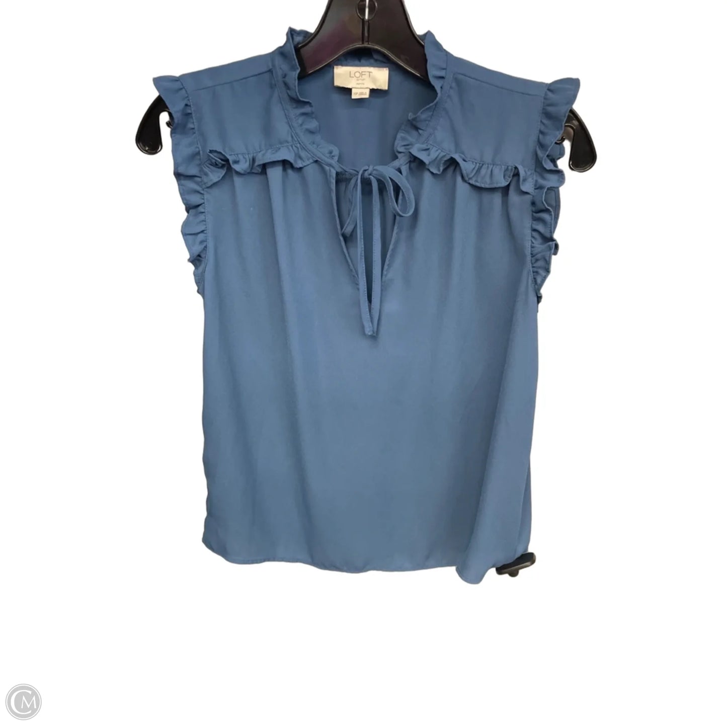 Top Sleeveless By Loft In Blue, Size: Xsp