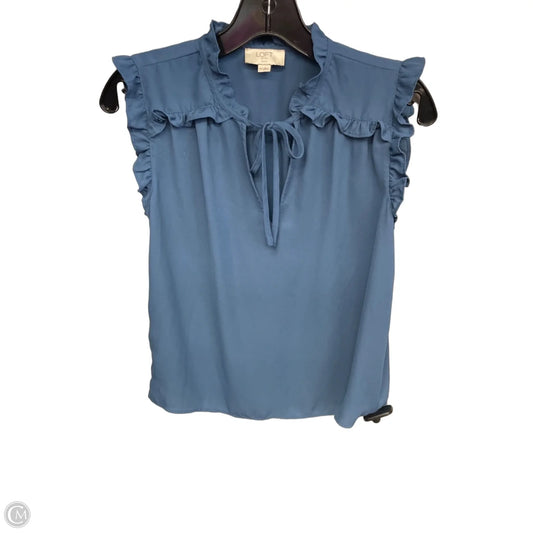 Top Sleeveless By Loft In Blue, Size: Xsp