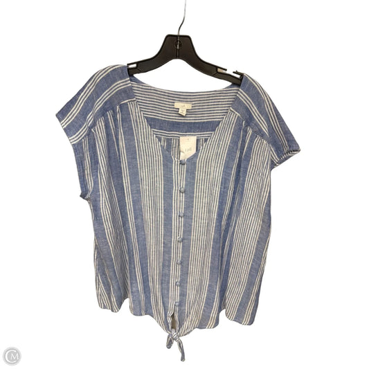 Top Sleeveless By J. Jill In Striped Pattern, Size: 2x