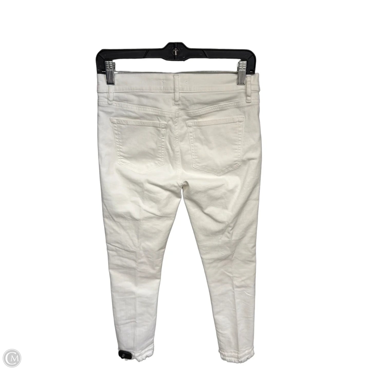 Jeans Skinny By Loft In White Denim, Size: 24