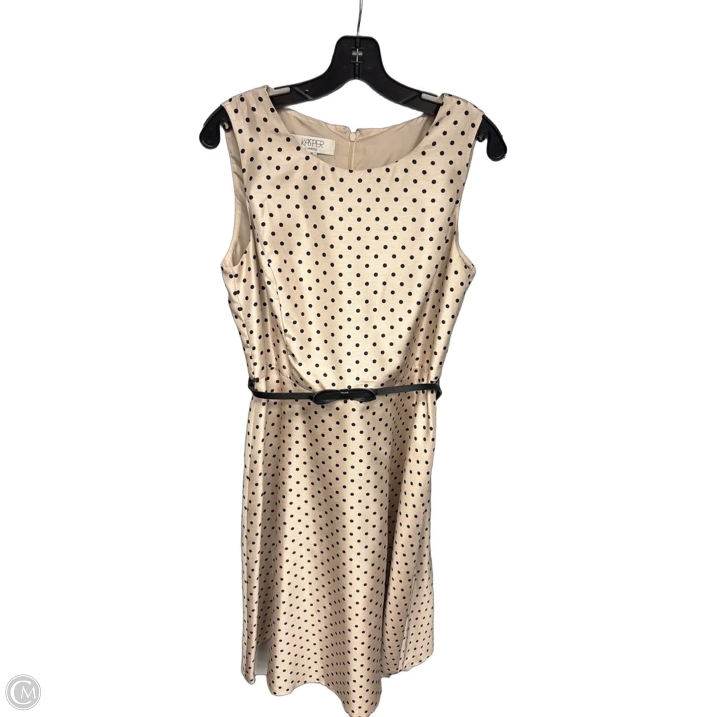 Dress Party Midi By Kasper In Polkadot Pattern, Size: 10