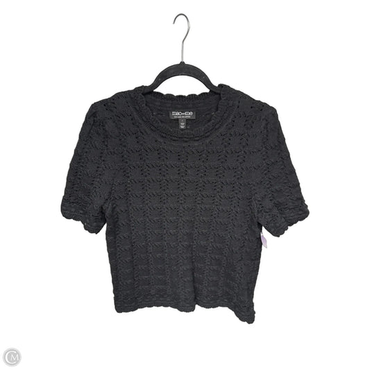 Top Short Sleeve By Clothes Mentor In Black, Size: L