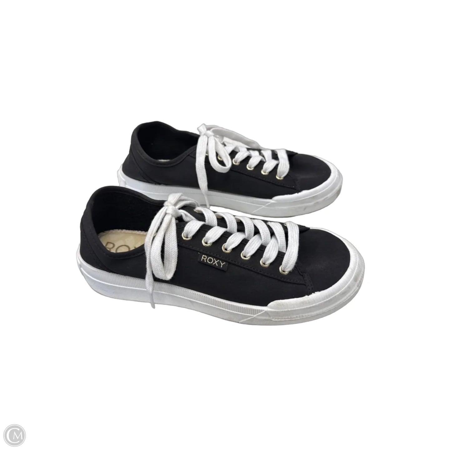 Shoes Sneakers By Roxy In Black & White, Size: 8.5