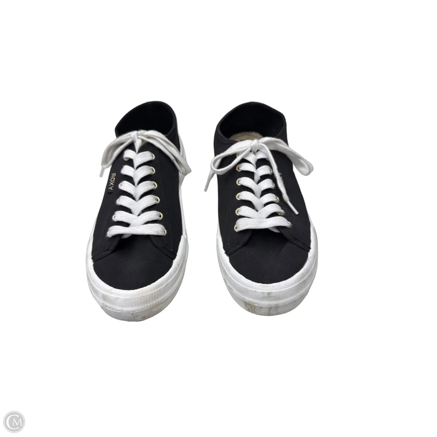 Shoes Sneakers By Roxy In Black & White, Size: 8.5