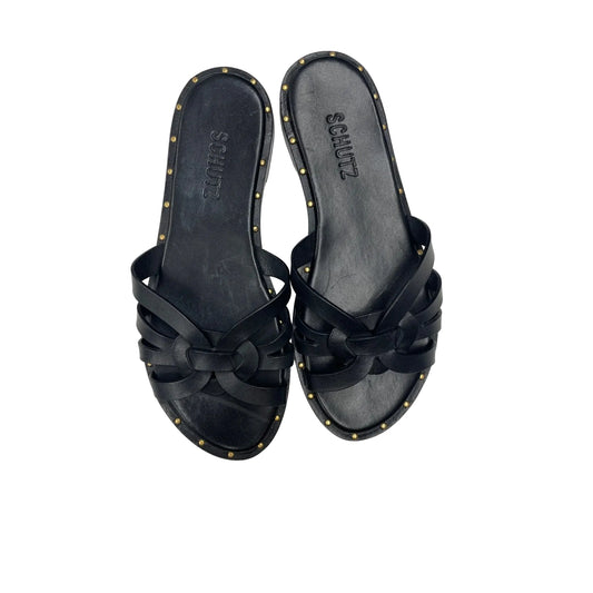 Sandals Flats By Schutz In Black, Size: 6