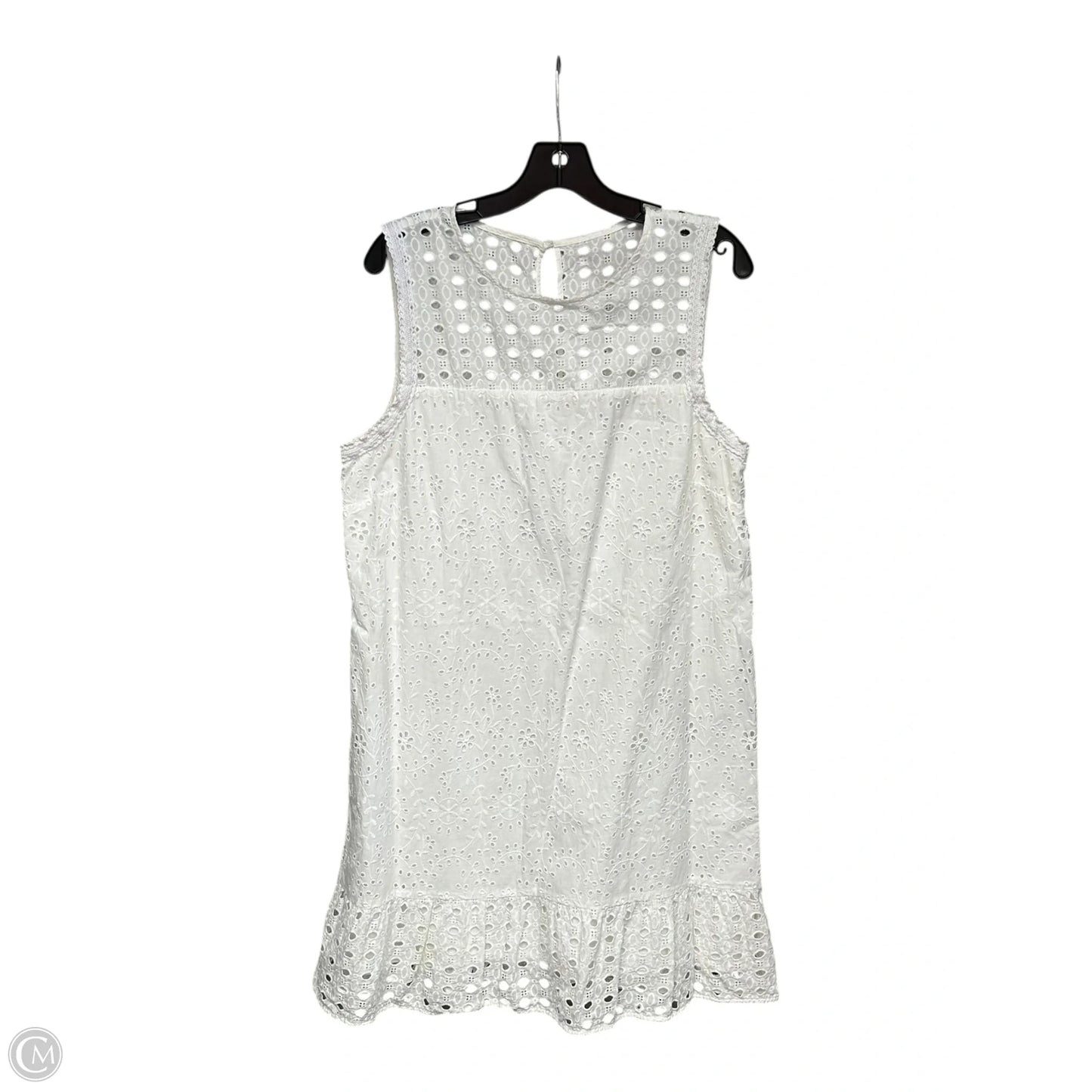 Dress Casual Midi By Loft In White, Size: 16
