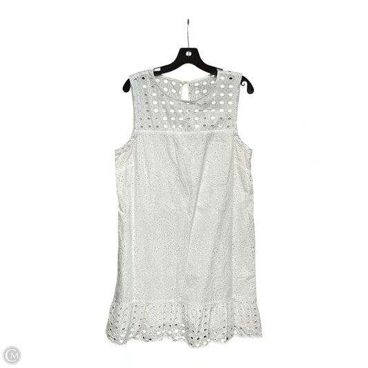 Dress Casual Midi By Loft In White, Size: 16