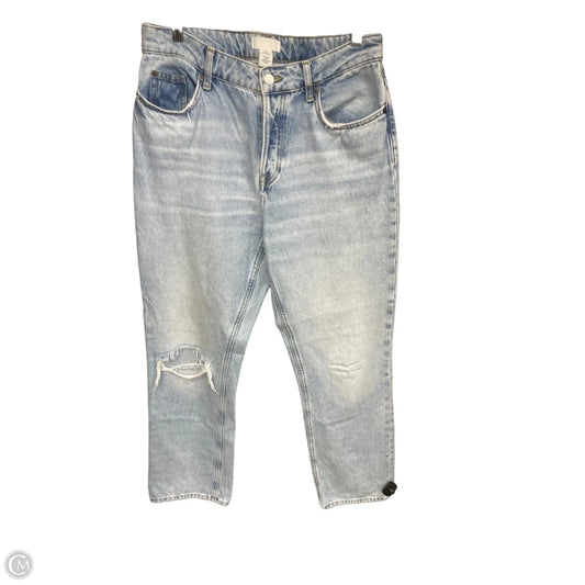 Jeans Straight By H&m In Blue Denim, Size: 10