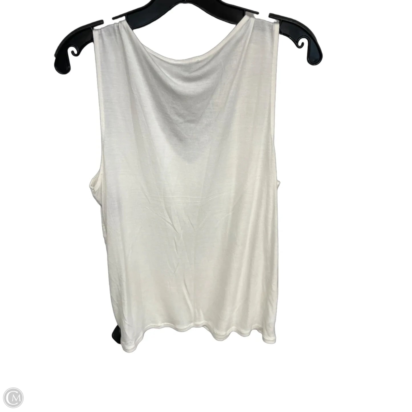 Top Sleeveless By Ann Taylor In Cream, Size: L