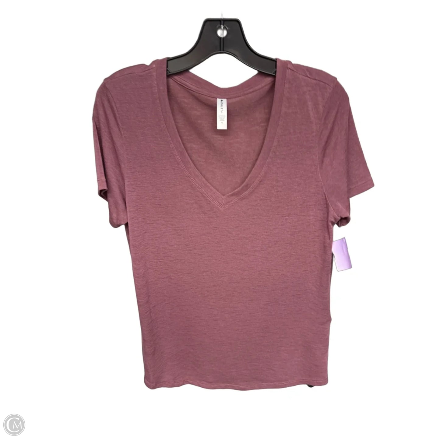 Top Short Sleeve By Athleta In Mauve, Size: M