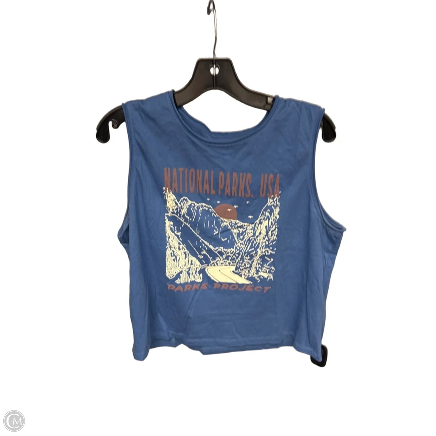 Top Sleeveless By Clothes Mentor In Blue, Size: L