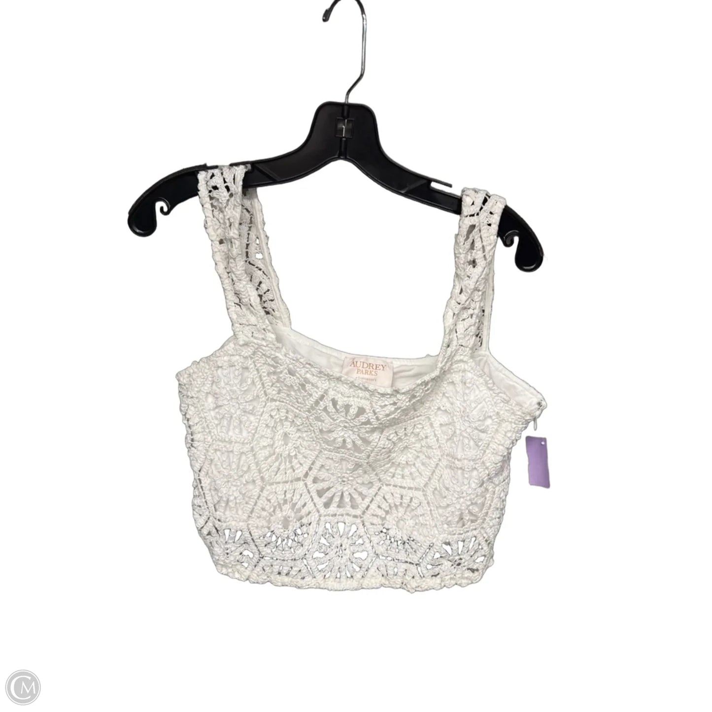 Top Sleeveless By Clothes Mentor In White, Size: L