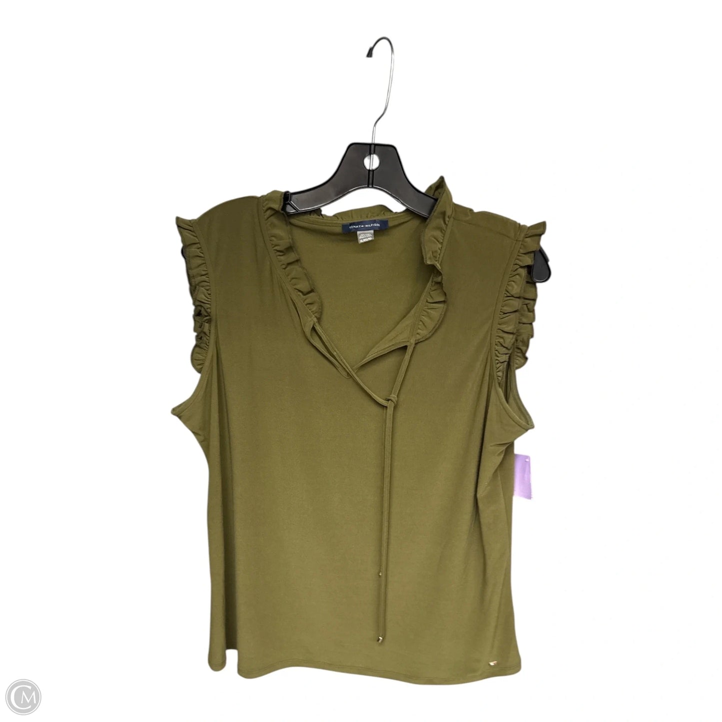 Top Sleeveless By Tommy Hilfiger In Green, Size: Xl