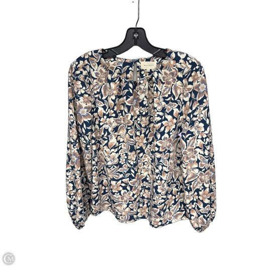 Blouse Long Sleeve By Melloday In Floral Print, Size: L