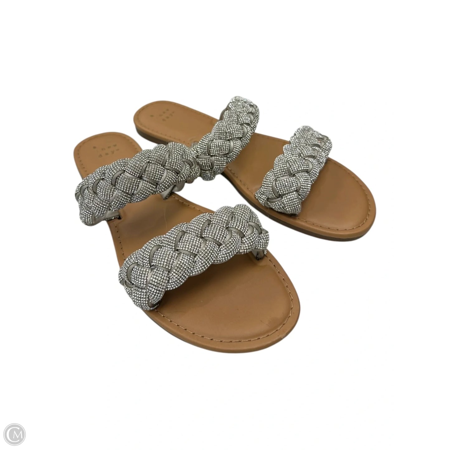 Sandals Flats By A New Day In Silver, Size: 7.5