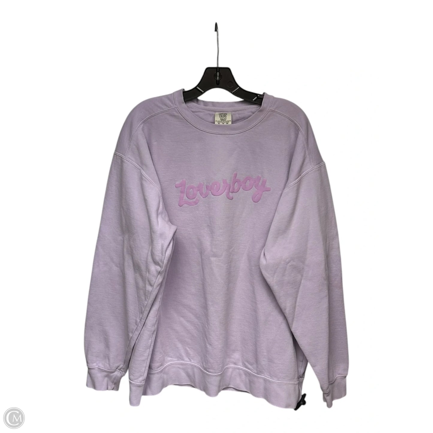Sweatshirt Crewneck By Clothes Mentor In Purple, Size: Xl