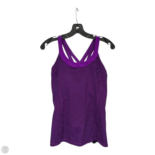 Athletic Tank Top By Lululemon In Purple, Size: 12