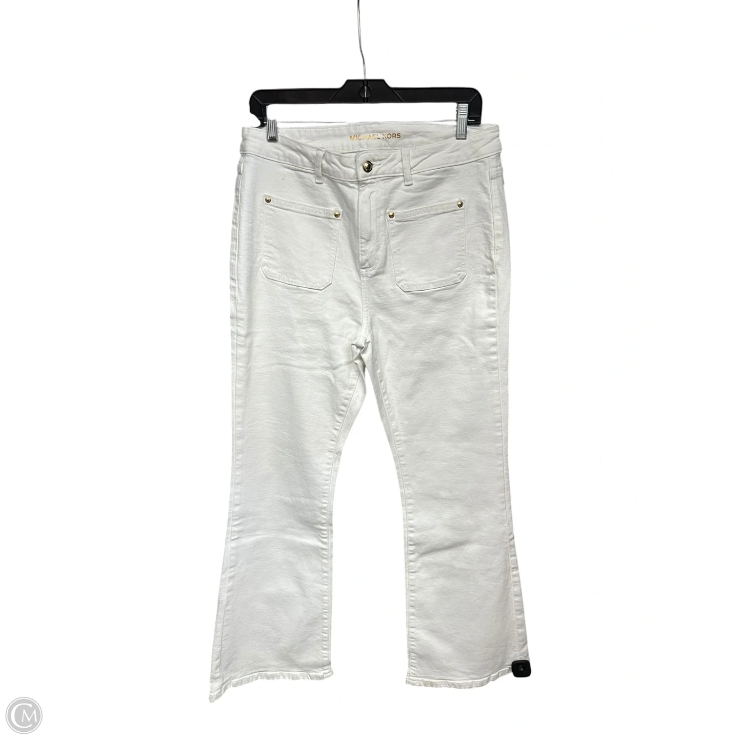 Jeans Designer By Michael Kors In White, Size: 10